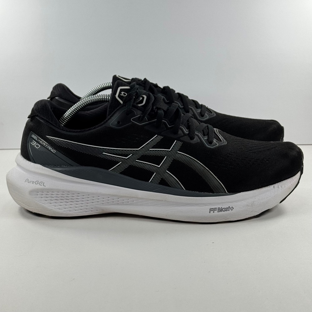 Asics Gel-Kayano 30 Mens Running Shoes Black White 1011B548 Size 11.5